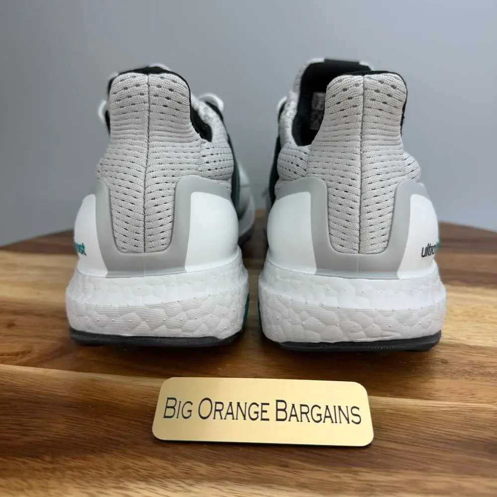 Adidas UltraBoost 1.0 White Pure Teal Running Shoes JQ0823 Men's Size 9 NWT